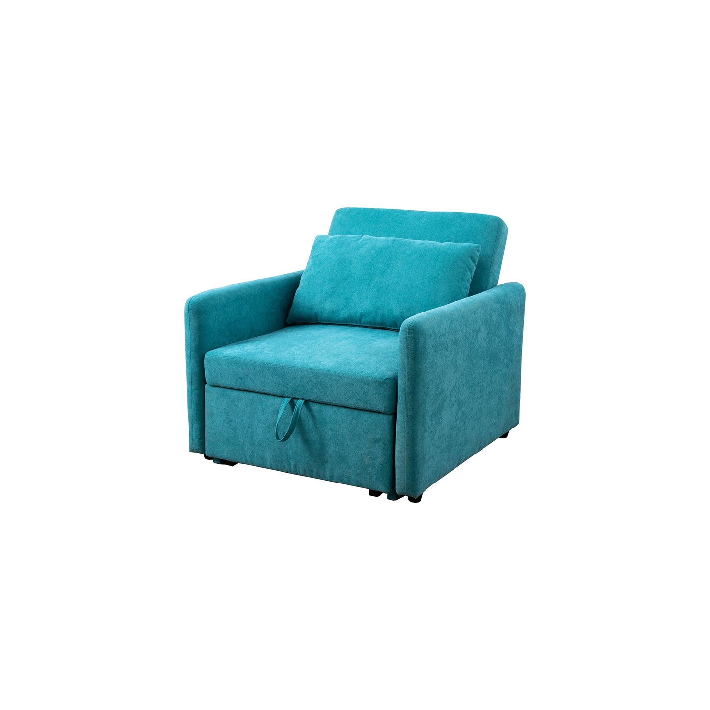 Golden Coast Green Lint Convertible One-Seat Sofabed