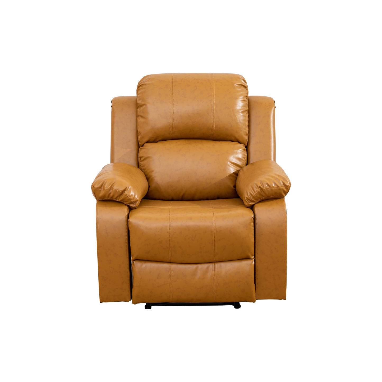 Golden Coast Ginger Recycled Leather 3-Piece Couch Living Room Sofa Set