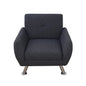 Golden Coast Black Grey Linen 3-Piece Living Room Sofa Set