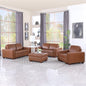 Golden Coast Brown Head Cowhide Sofa Chair